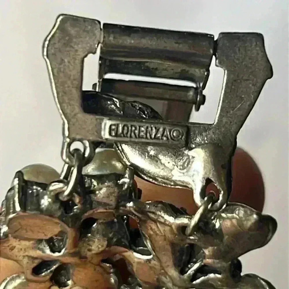 Vintage Florenza Juliana D&E Delizza & Elster Bracelet pearls and Rhinestones - Picture 7 of 7